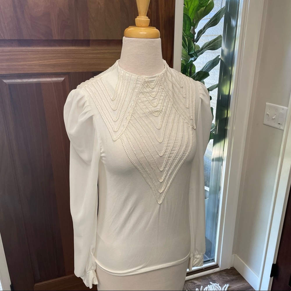 High Neck Blouse Size Small